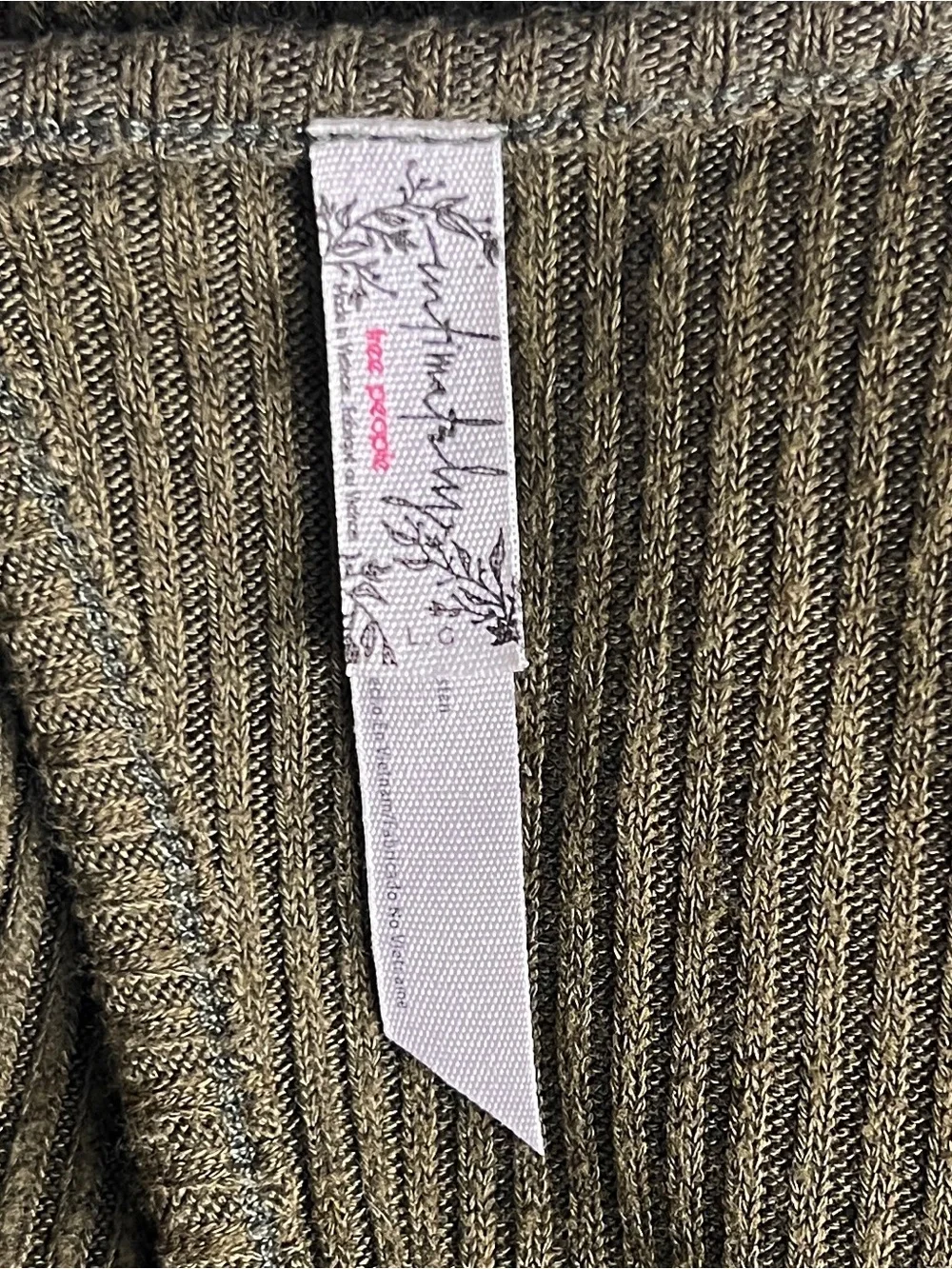 Free People Sunday Snuggles Jumper in Army - sz L